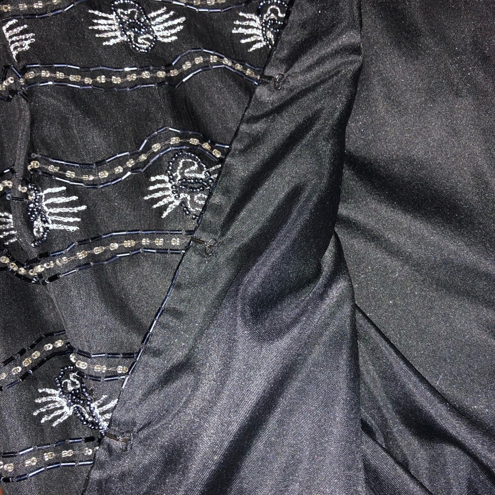 Vintage Laurence Kazar silk embroidered cardigan - Picture 4 of 5